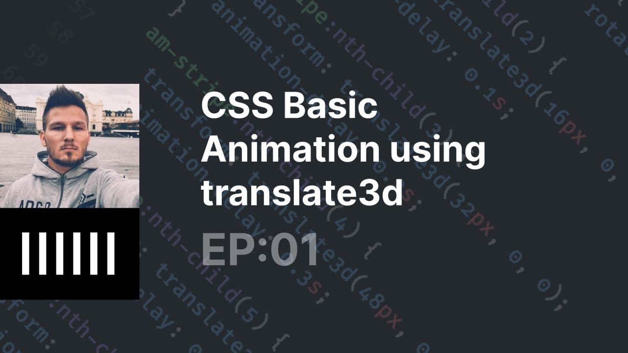 CSS Animation: translate3d, backdrop-filter and custom tags